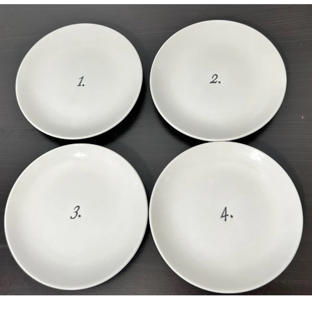 Rae Dunn 1 2 3 4 Snack Plates